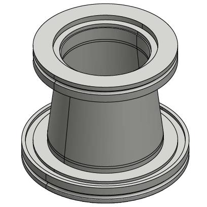 ISO-K法兰漏斗型变径