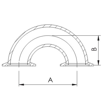 KF法兰180°U型弯头