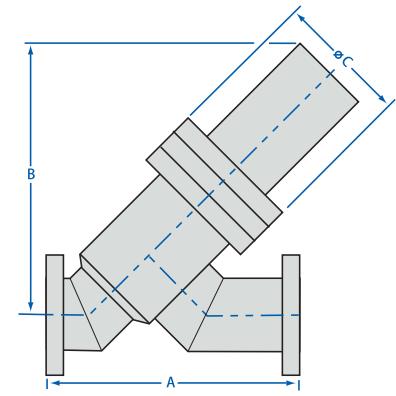 真空CF法兰气动直线型角阀