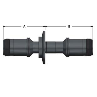 K型军标(MS)双端真空热电偶KF法兰